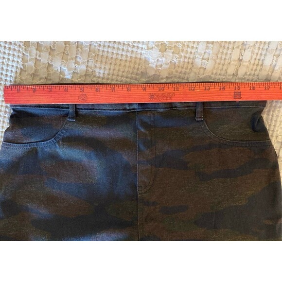 Time and Tru Stretch Leggings Size XXL Black Brown camo Back Pockets + Stretch - Picture 7 of 11